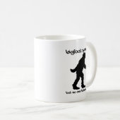 Bigfoot sah Me Funny Mug Kaffeetasse (VorderseiteRechts)