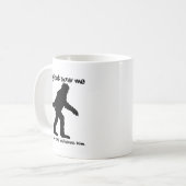 Bigfoot sah Me Funny Mug Kaffeetasse (Vorderseite Links)