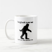 Bigfoot sah Me Funny Mug Kaffeetasse (Links)