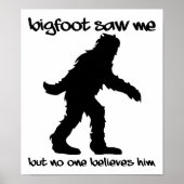 Bigfoot sah Me Funny Poster (Vorne)