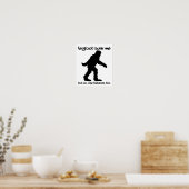 Bigfoot sah Me Funny Poster (Küche)