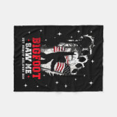 Bigfoot sah mich, aber niemand glaubt ihm Wald Hik Fleecedecke (Vorderseite (Horizontal))