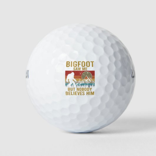 Bigfoot sah mich golfball (Vorderseite)