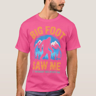 Bigfoot sah mich lustig Sasquatch Retro Big Foot f T-Shirt