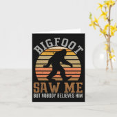Bigfoot sah mich Sasquatch Geschenke für den Vater Karte (Gelbe Blume)