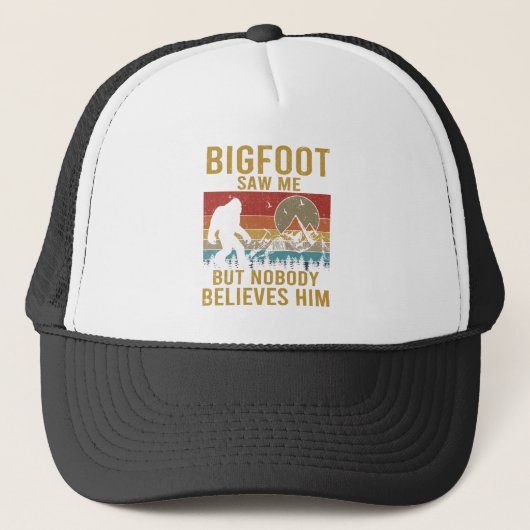 Bigfoot sah mich truckerkappe (Vorderseite)