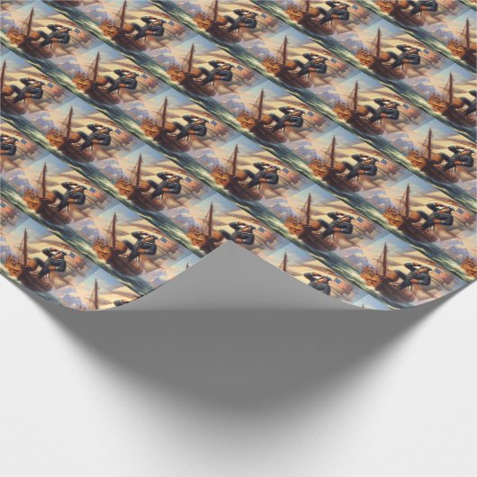 Bigfoot Sailor Geschenkpapier (Ecke)