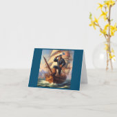 Bigfoot Sailor Karte (Gelbe Blume)