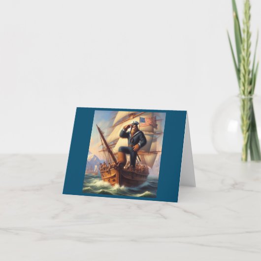 Bigfoot Sailor Karte (Vorderseite)