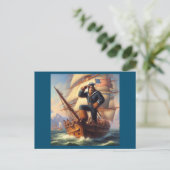 Bigfoot Sailor Postkarte (Stehend Vorderseite)