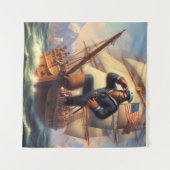 Bigfoot Sailor Wandteppich (Vorderseite (Horizontal))