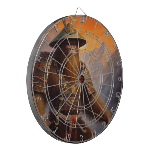 Bigfoot Samurai Dartscheibe (Vorderseite Links)