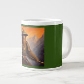 Bigfoot Samurai Jumbo-Tasse (Vorderseite Rechts)
