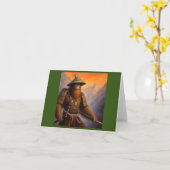 Bigfoot Samurai Karte (Gelbe Blume)