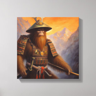Bigfoot Samurai Leinwanddruck