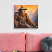 Bigfoot Samurai Leinwanddruck (Insitu (Wohnzimmer))