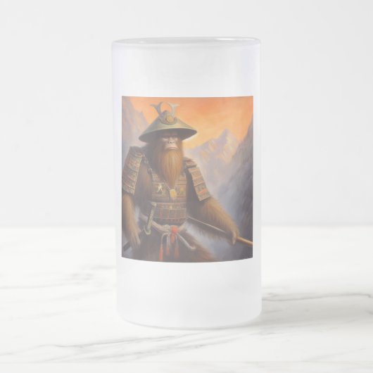 Bigfoot Samurai Mattglas Bierglas (Mittel)
