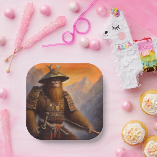 Bigfoot Samurai Pappteller (Party)