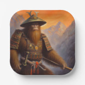Bigfoot Samurai Pappteller (Vorderseite)