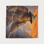 Bigfoot Samurai Wandteppich (Vorderseite (Horizontal))