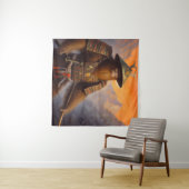 Bigfoot Samurai Wandteppich (Beispiel (Horizontal))