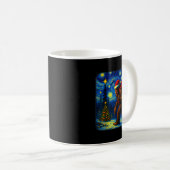 Bigfoot Santa Christmas Starry Night Sasquatch Van Kaffeetasse (VorderseiteRechts)