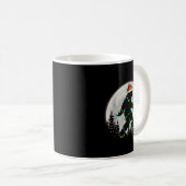 Bigfoot Santa Christmas Tree Lights Funny Xmas Sas Kaffeetasse (VorderseiteRechts)