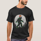 Bigfoot Santa Christmas Tree Lights Funny Xmas Sas T-Shirt (Vorderseite)