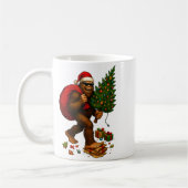 Bigfoot Santa Christmas Tree Lights Xmas Boys Men  Kaffeetasse (Links)
