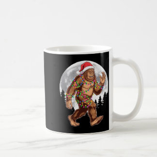 Bigfoot Santa Christmas Tree Lights Xmas Sasquatch Kaffeetasse