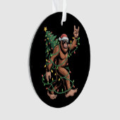 Bigfoot Santa Christmas Tree Sasquatch Santa Ornament (Vorderseite)