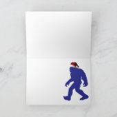 Bigfoot Santa Claus Dankeskarte (Innenseite)