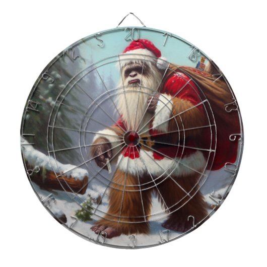 Bigfoot Santa Claus Dartscheibe (vorne)