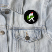 BigFoot Santa Claus Fun Christmas Ohrts Button (Beispiel)