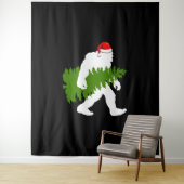 BigFoot Santa Claus Fun Christmas Ohrts Wandteppich (Beispiel)