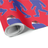 Bigfoot Santa Claus Geschenkpapier (Rolleneckpunkt)