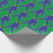 Bigfoot Santa Claus Geschenkpapier (Ecke)