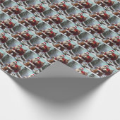 Bigfoot Santa Claus Geschenkpapier (Ecke)