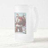 Bigfoot Santa Claus Mattglas Bierglas (VorderseiteRechts)