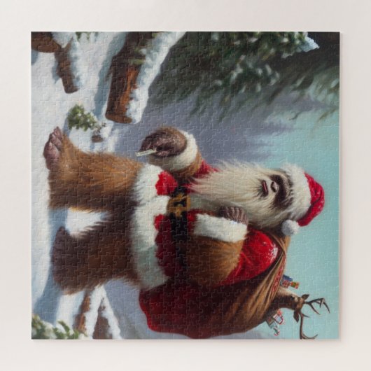 Bigfoot Santa Claus Puzzle (Horizontal)