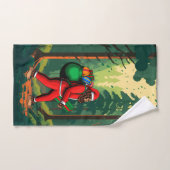 Bigfoot Santa Claus Sack der Geschenke Badhandtuch Set (Handtuch)