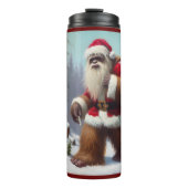 Bigfoot Santa Claus Thermosbecher (Vorderseite)