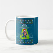 Bigfoot Santa Ufo Sasquatch Funny Ugly Christmas S Kaffeetasse (Links)