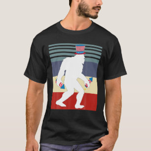 Bigfoot Sasquatch 4. Juli Feuerwerk American F T-Shirt