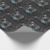 Bigfoot Sasquatch Alien Liebe Handzeichen Geschenkpapier (Ecke)