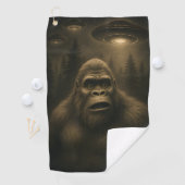 Bigfoot Sasquatch Alien UFO Funny Golfhandtuch (Insitu)