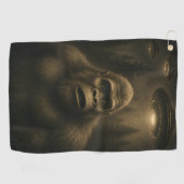 Bigfoot Sasquatch Alien UFO Funny Golfhandtuch (Horizontal)