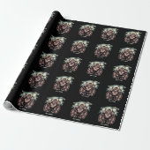 Bigfoot Sasquatch Alien UFO Funny Graphic Design Geschenkpapier (Ungerollt)