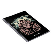 Bigfoot Sasquatch Alien UFO Funny Graphic Design Notizblock (Rechte Seite)