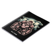 Bigfoot Sasquatch Alien UFO Funny Graphic Design Notizblock (Linke Seite)